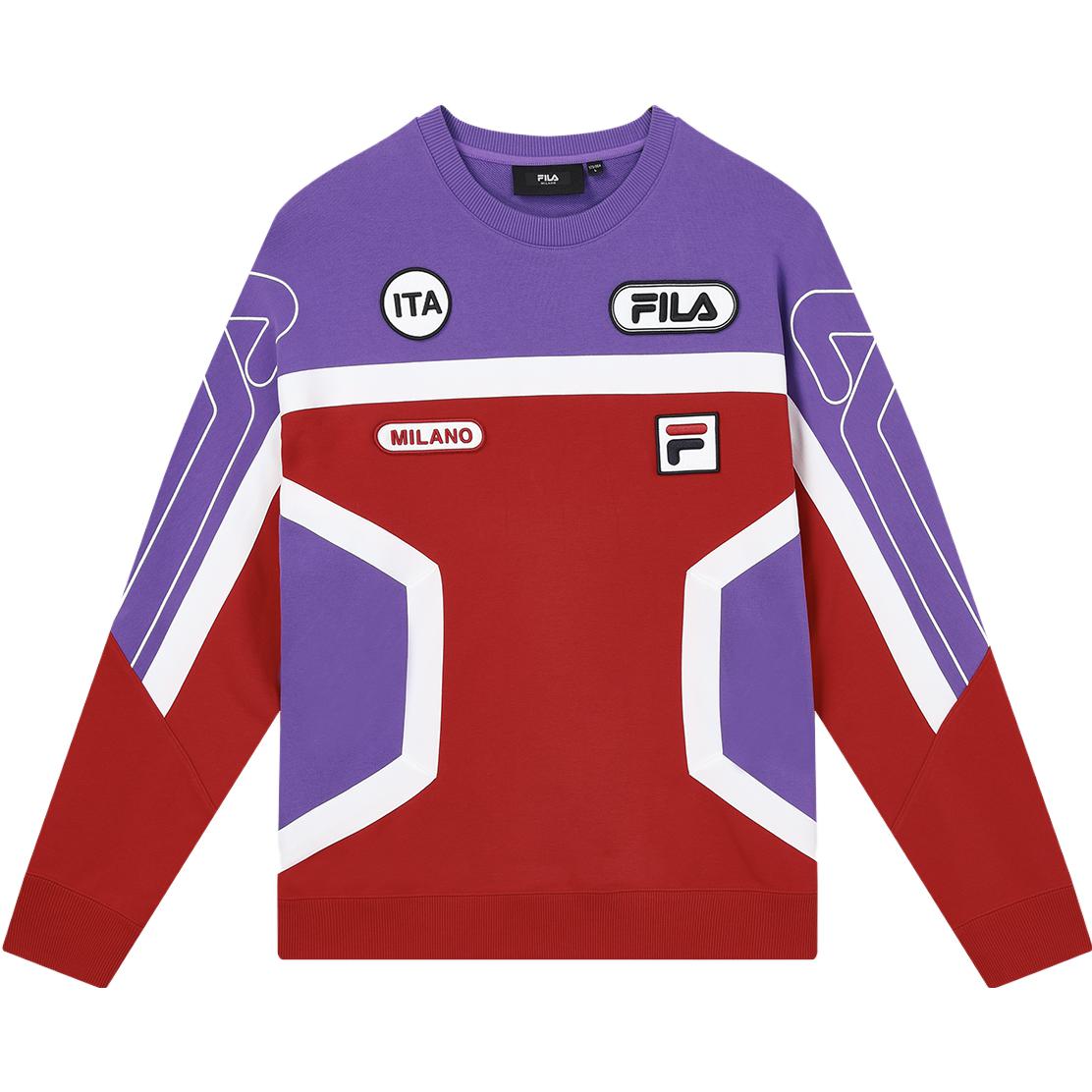 

Milano Italian Luxury Sports Collection вязаный свитер для мужчин Goji Berry Red FILA, красный