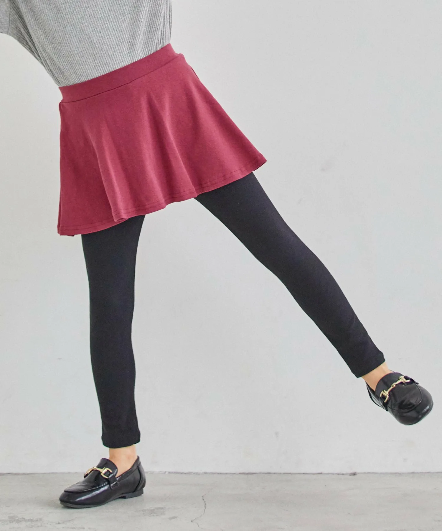 Юбка Эластичные юбки (расклешенного типа) Ever Closet, Wine Red A