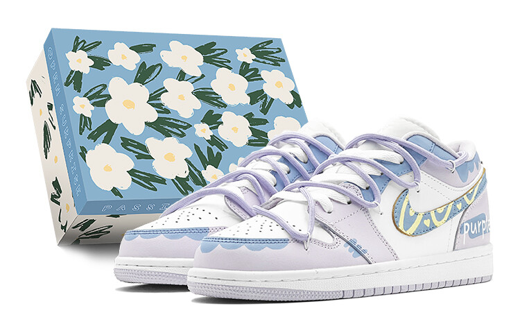 

Jordan Air Jordan 1 винтажные баскетбольные кроссовки женские, Lavender