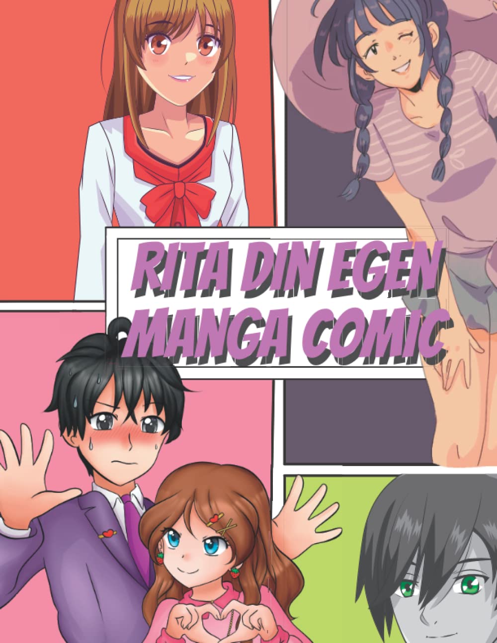 

Rita din egen Manga Comic: Anime målarbok/ritningsbok för barn, tonåringar och vuxna skapa din egen Manga Comic - 100 olika tomma A4-teckningssidor: ... serietidning att färglägga (Swedish Edition) (Independently published)