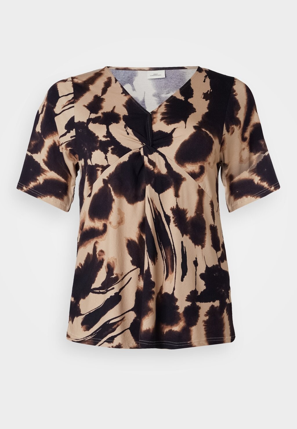 

Футболка с принтом Cloud Dancer Carsusette Life 2/4 V Neck Knot Only, кремовый