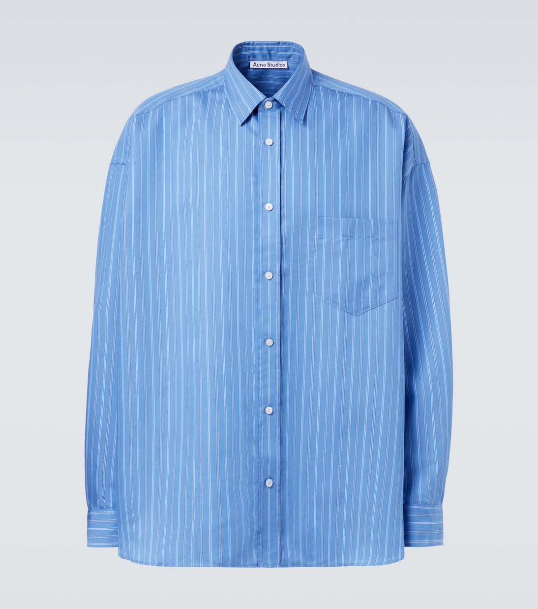 

Полосатая оверсайз рубашка Acne Studios, Blue Multi