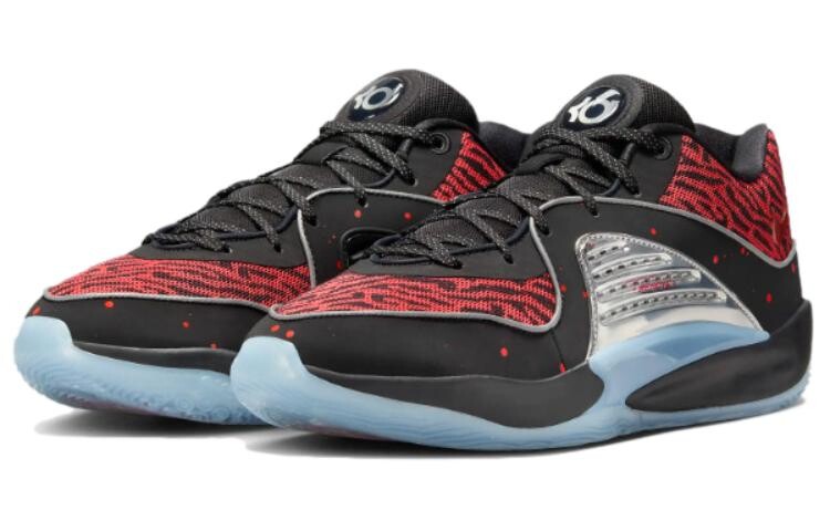 Мужские баскетбольные кроссовки Nike KD 16, Черный Красный — фото 4