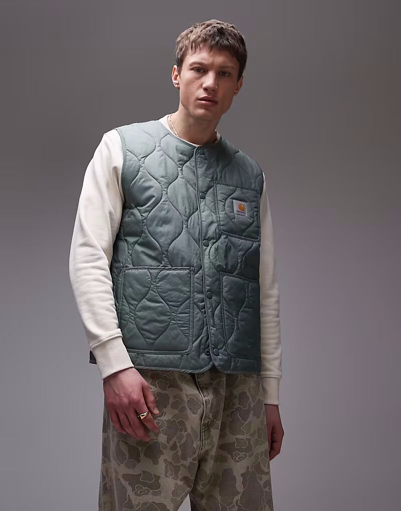 

Майка Carhartt WIP Skyton зеленого цвета