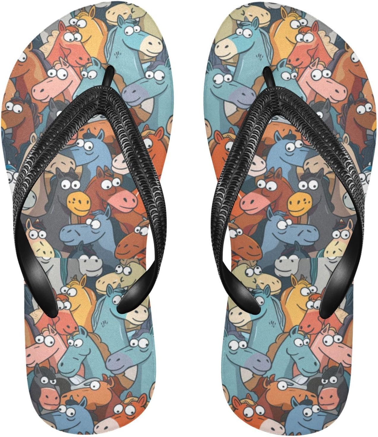 

Женские и мужские шлепанцы с милым животным ленивцем, женские слайды, мужские сандалии, душевые тапочки, летние нескользящие шлепанцы для бассейна, пляжа и ванной Mnsruu, Horse I8100