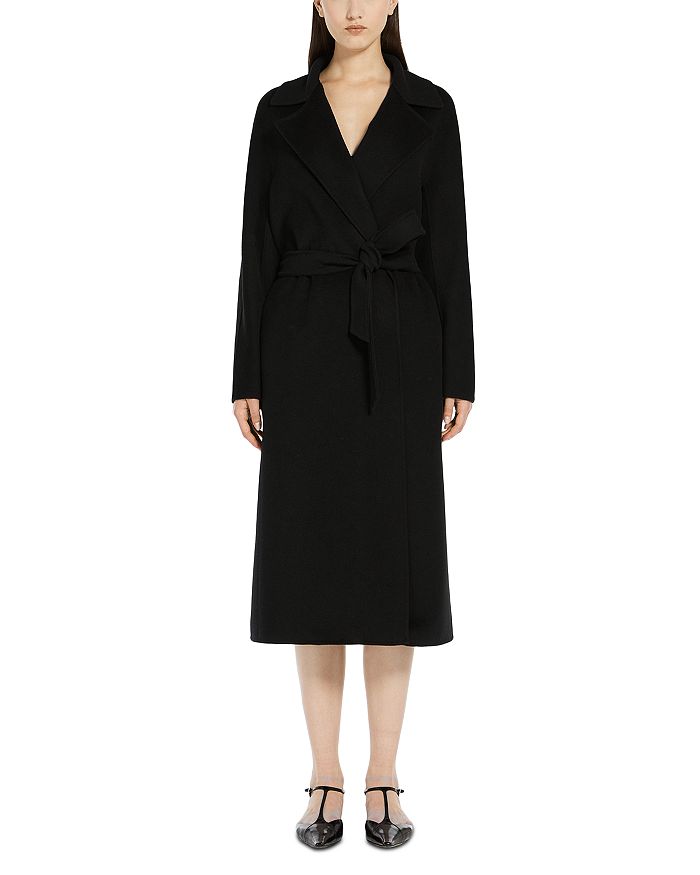 

Пальто с поясом Cles Max Mara Studio, черный