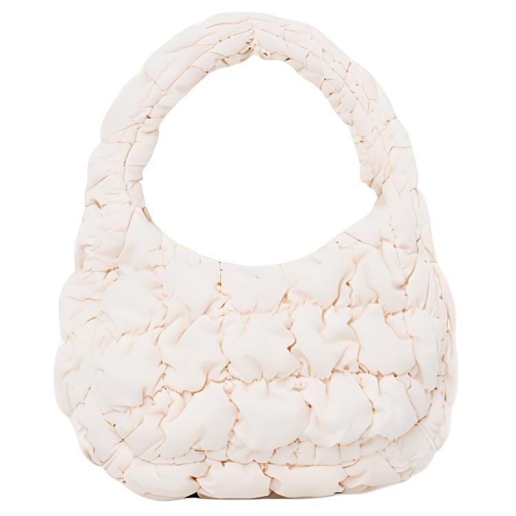 

COS Сумка-тоут Cloud Bag из полиэстера, маленькая, женская, кремово-белая