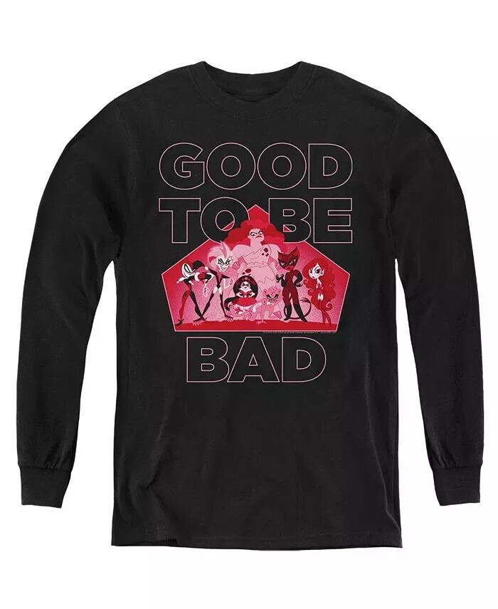 

Толстовка с длинным рукавом для мальчиков DC Superhero Youth DC Comics Superhero Good To Be Bad DC Superhero Girls, черный
