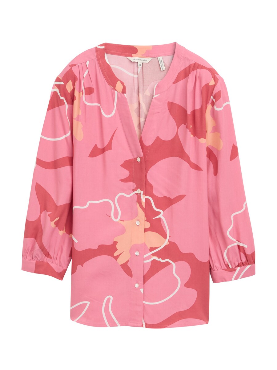 

Блузка TOM TAILOR, цвет Raspberry/Dark pink
