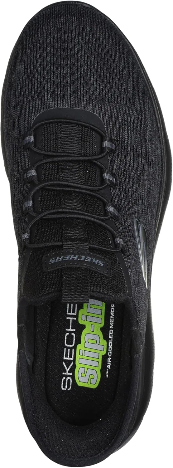 Мужские кроссовки Skechers Summits Key Pace Solidus, Black Mesh. — фото 3