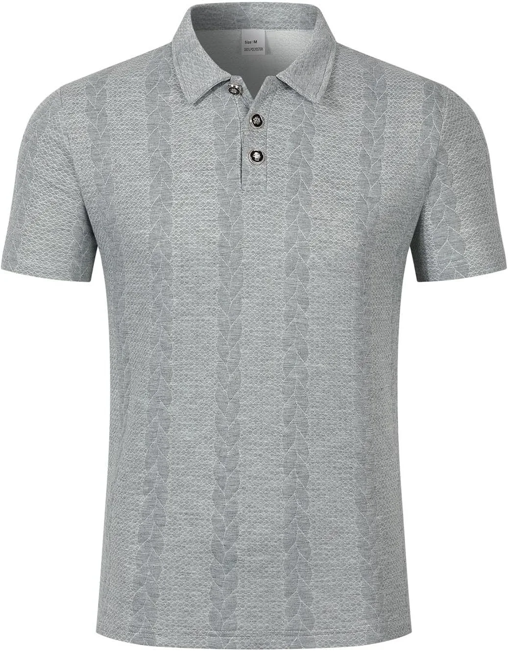Мужская футболка с фактурной вязкой, летняя, casual, regular fit — фото 4