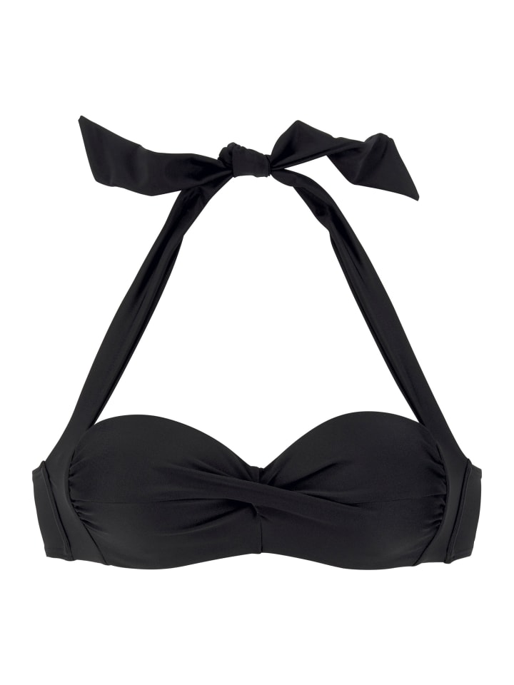 

LASCANA Бикини-топ без косточек на косточках, черный