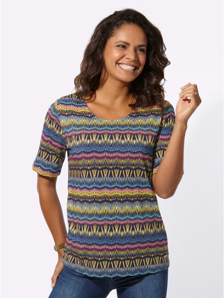 

Рубашка с короткими рукавами с принтом темно-синего цвета WITT WEIDEN