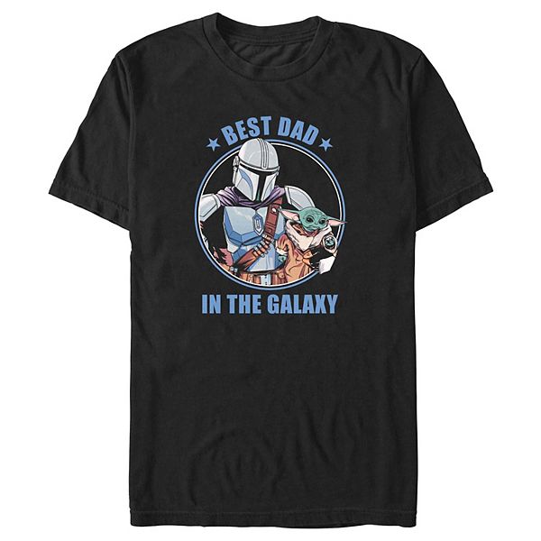 

Футболка с принтом "Лучший папа в галактике" Big & tall The Mandalorian Licensed Character