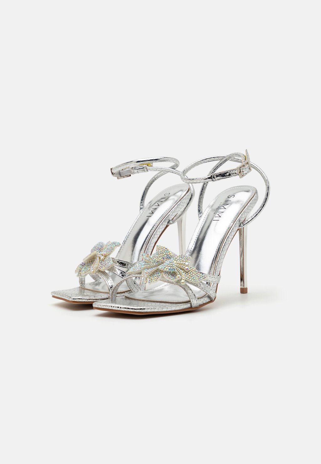Босоножки на высоком каблуке DELORES - Sandals Simmi London, серебряный — фото 2