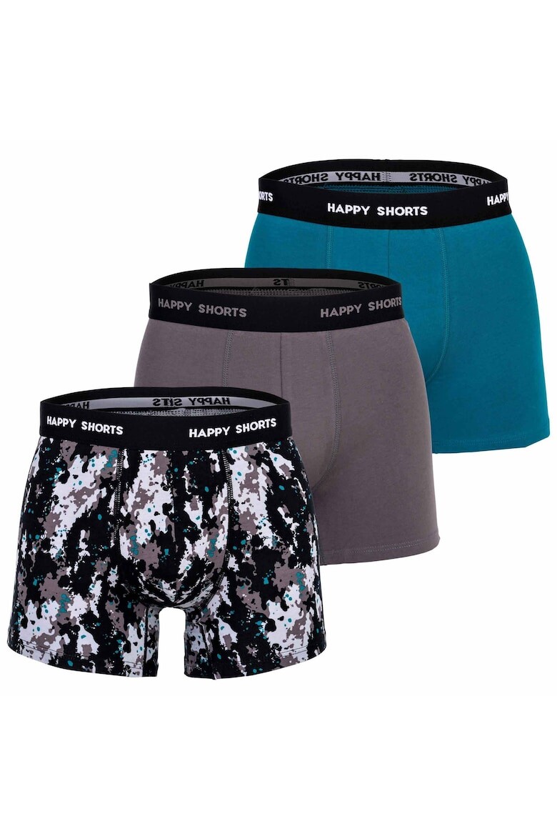 

Боксеры Ретро - 3 пары Happy Shorts, синий