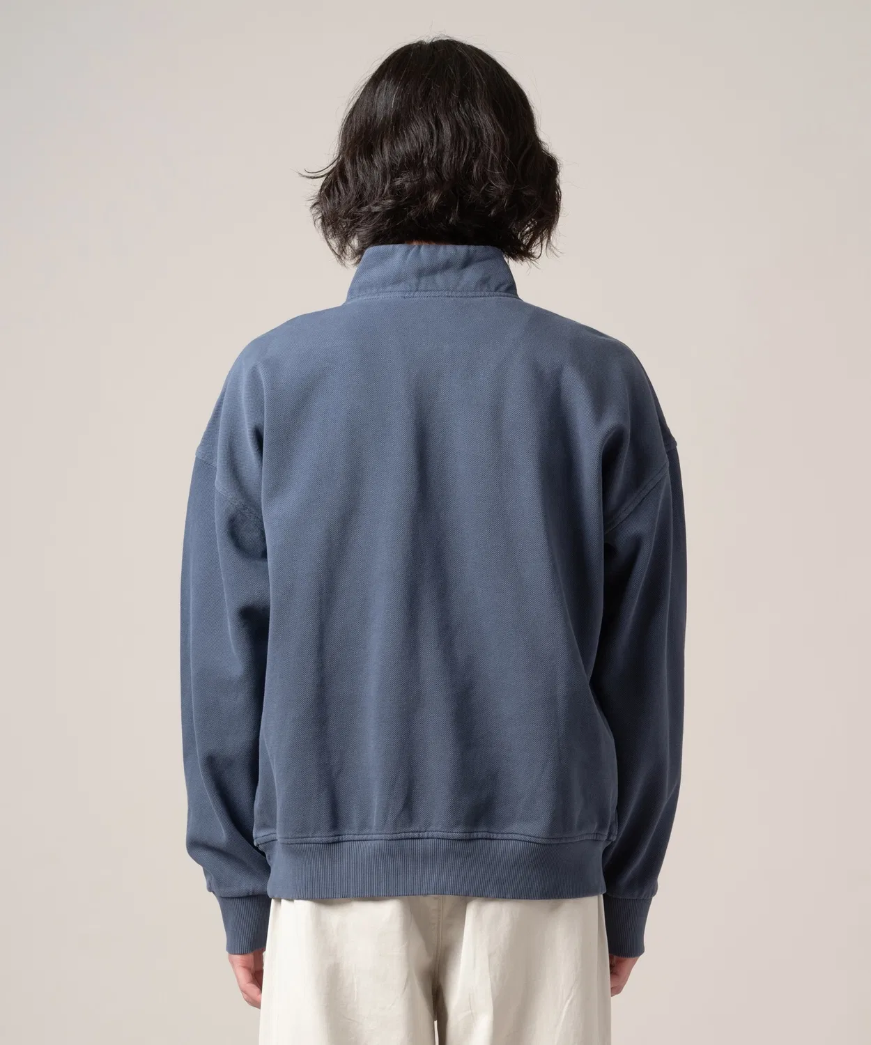 Свитшот Levi's MARINA Quarter Zip с логотипом, синий — фото 3