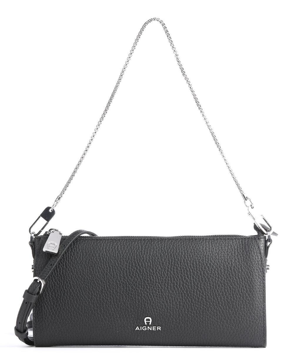 

Сумка на плечо Ivy из зерненой яловой кожи Aigner, черный