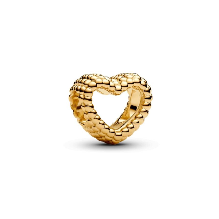 

Шарм Beaded Open Heart Pandora, покрытие - золото