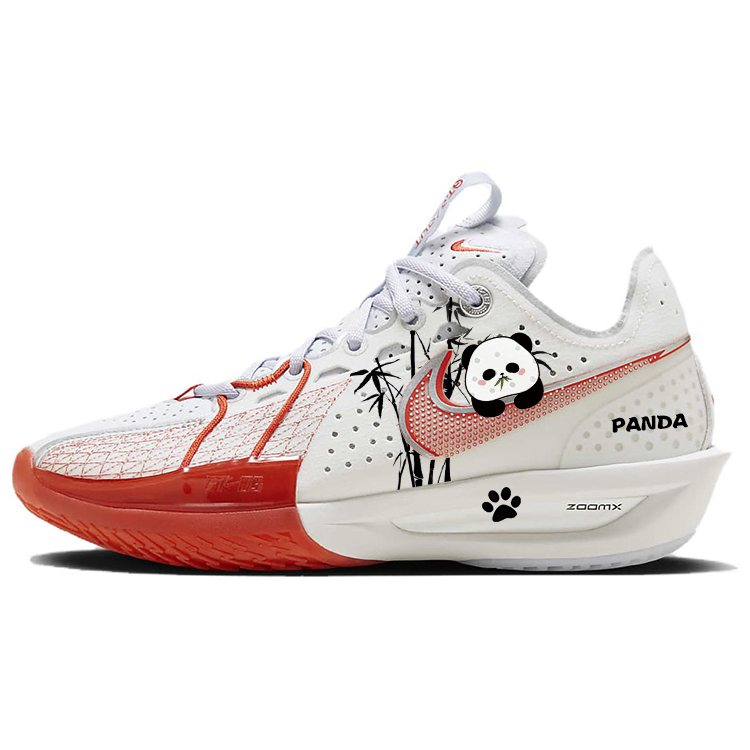 Nike Баскетбольные кроссовки Air Zoom GT Cut 3 унисекс с низким верхом, красные/белые