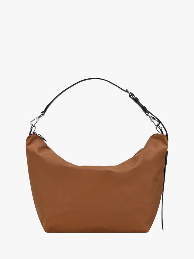 

Большая бесформенная сумка-хобо из холста Longchamp, Cognac