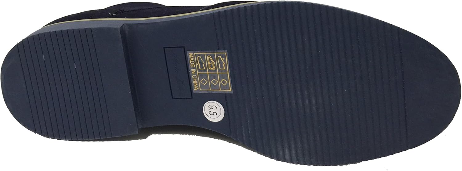 Мужские ботинки DT3A на щиколотку Oxfords с крыльями, классические броги, шнуровка, замша, подкладка из кожи, повседневные челси Alberto Fellini, темно-синий — фото 4