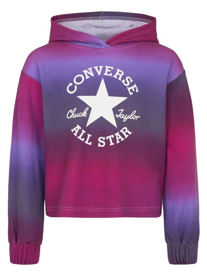 

Пуловер с капюшоном Converse, фиолетовый