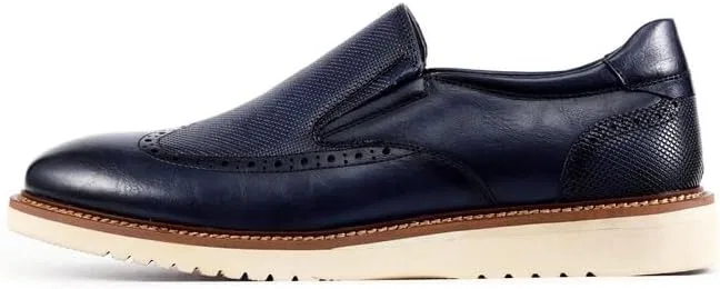 Лоферы мужские, Amali Tucker, модель Double-Monkstrap, Navy (Clyde) — фото 2