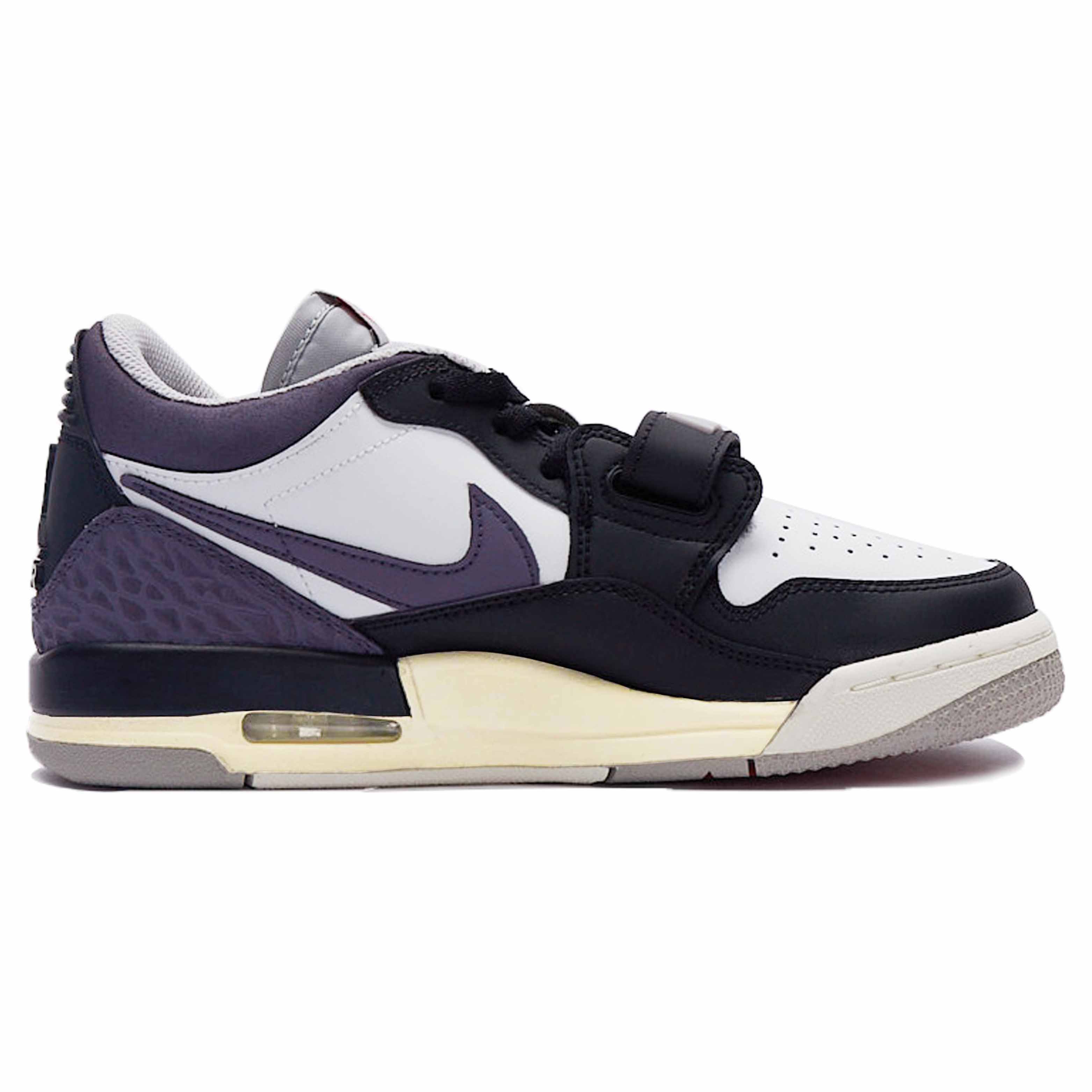 Jordan Legacy 312 амортизационные низкие детские баскетбольные кроссовки black purple для подростков — фото 3