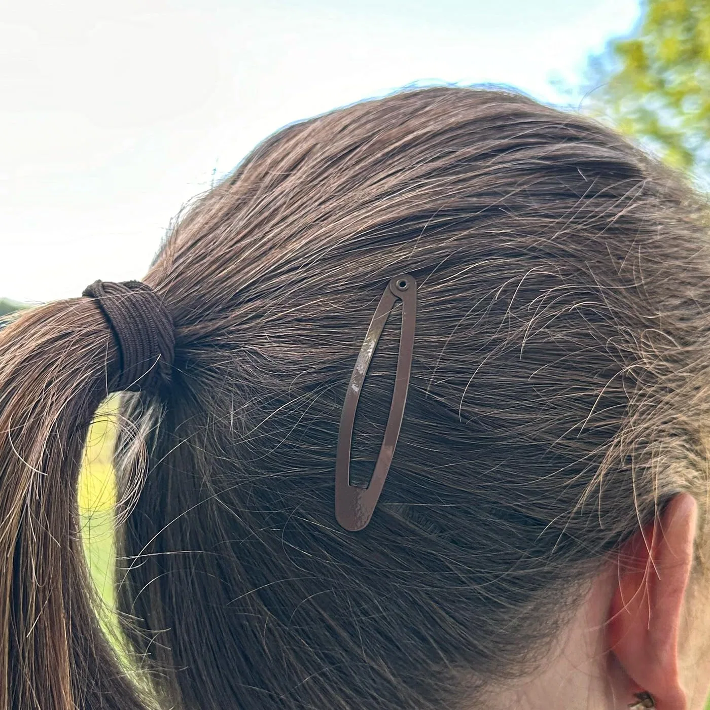 Набор овальных заколок для волос Haarallerliebst (20 шт.) Haarallerliebst, Brown (6 Cm) - 20 Pieces — фото 2