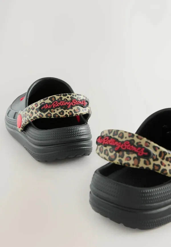 Сланцы Regular fit the rolling stones pool slides Next, черный — фото 4