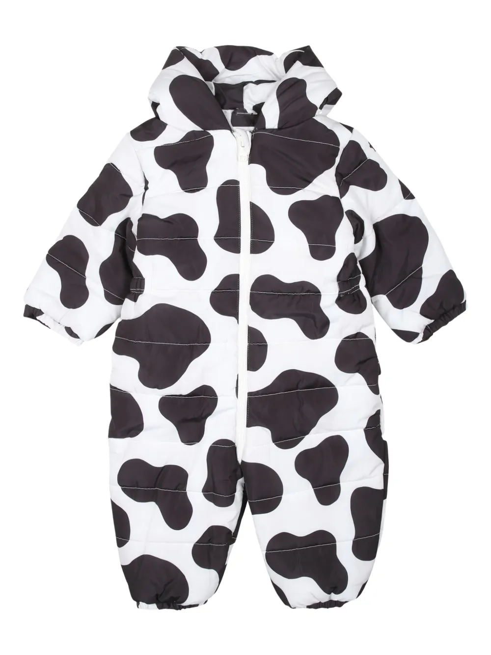 

Дутый комбинезон с капюшоном и принтом Stella McCartney Kids, черный