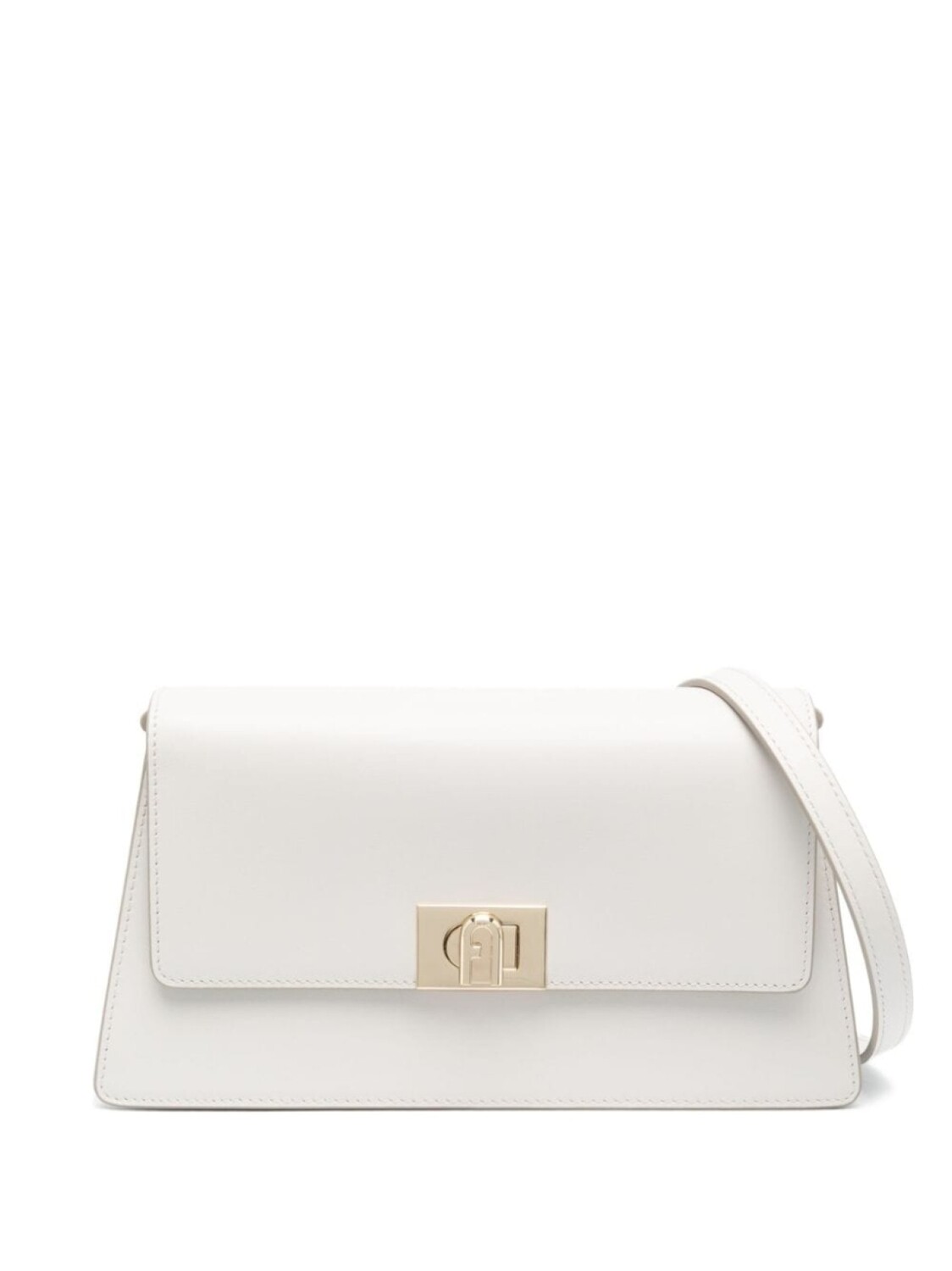 

Furla лакированная сумка через плечо Zoe, нейтральный цвет
