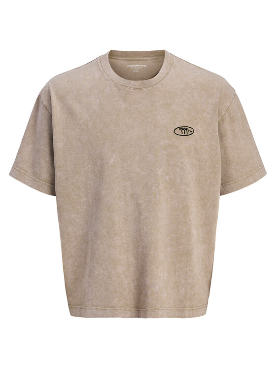 

Футболка оверсайз Retreat 12277886 Jack&Jones, бежевый