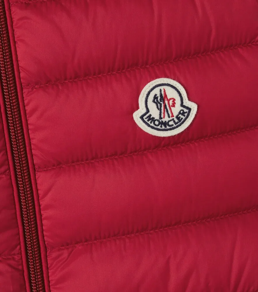 Пуховый жилет Уззай с капюшоном Moncler Enfant, красный — фото 3