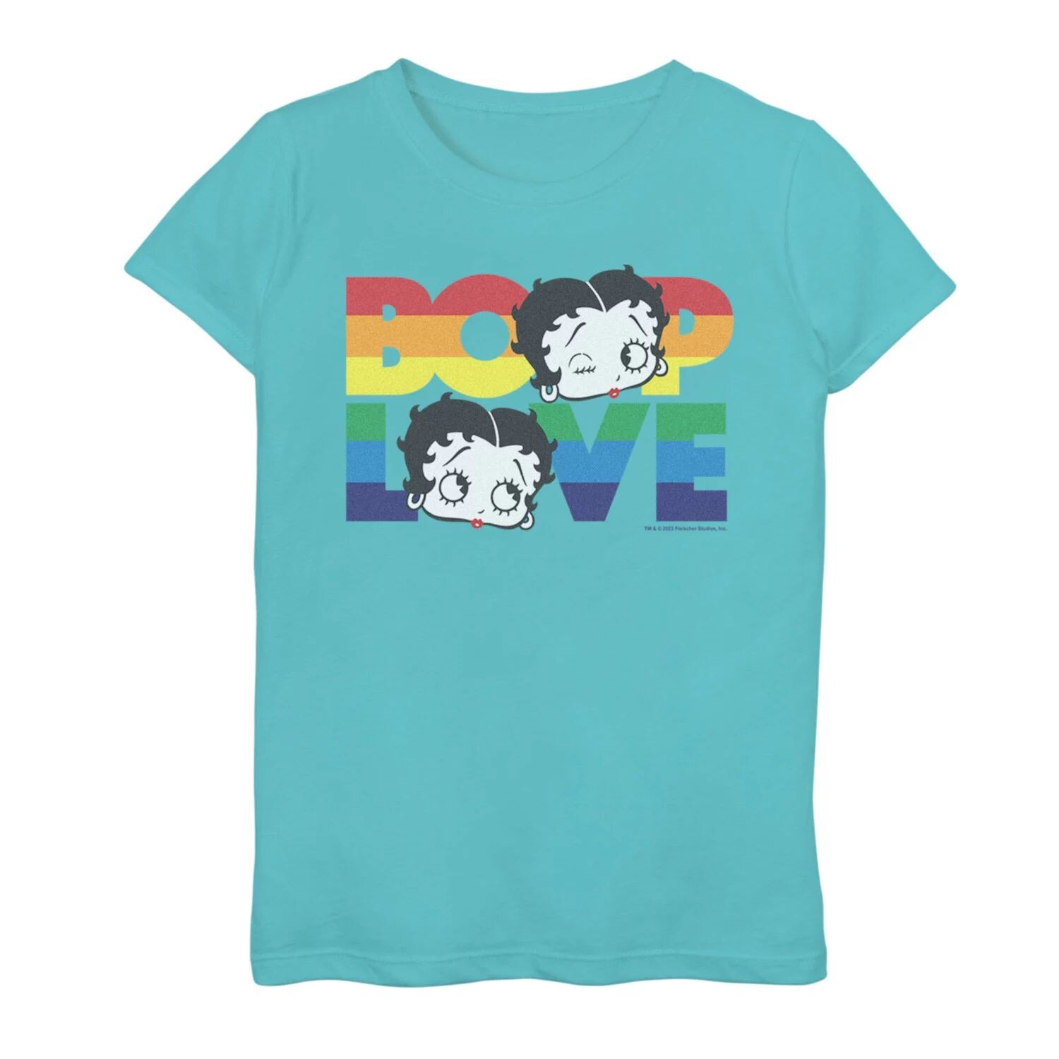 

Футболка с рисунком Betty Boop Love Rainbow Pride для девочек 6–16 лет Licensed Character