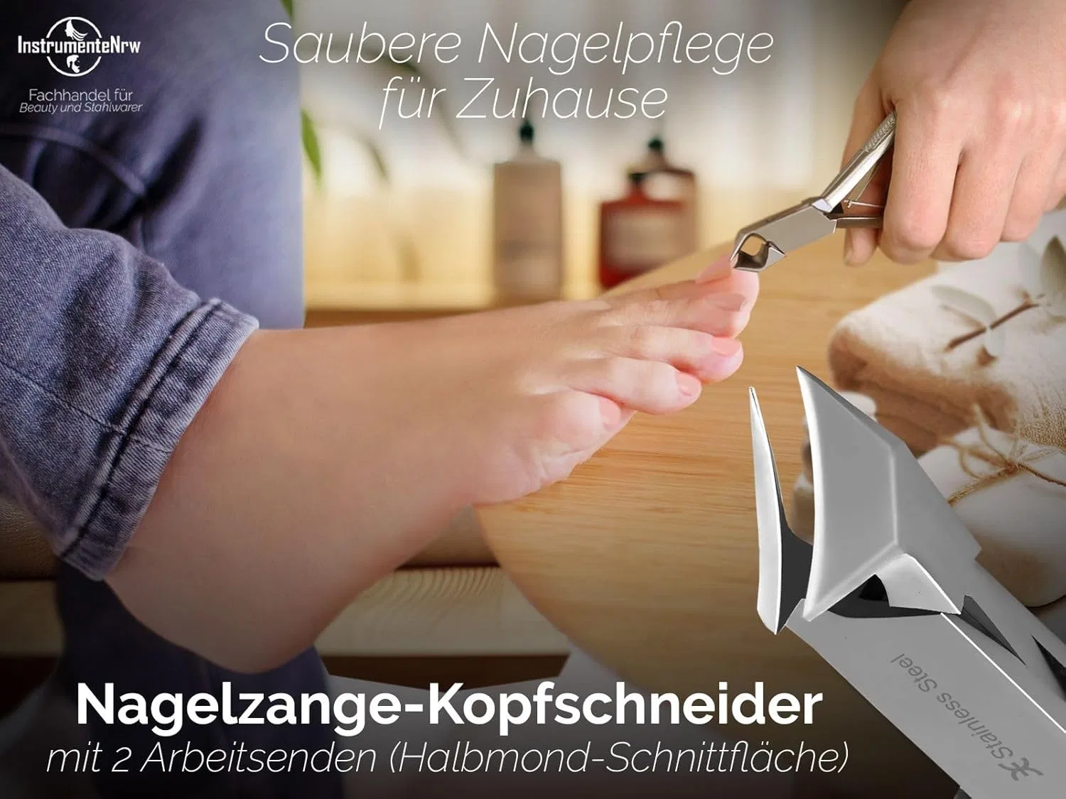 Кусачки для кутикулы с короткой режущей поверхностью EXCELLENT-Solingen ‎Instrumentenrw — фото 2