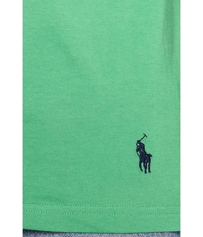 Футболка Classic Fit Crew Polo Ralph Lauren, White/Raft Green/Office Blue — фото 4