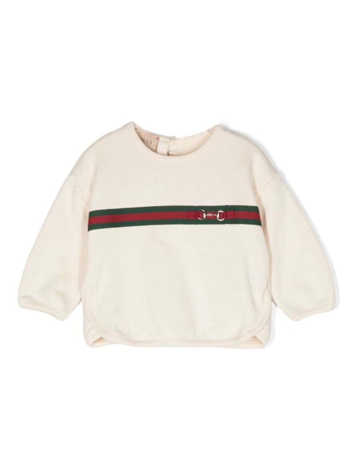 

Gucci Kids свитшот из хлопка Web, нейтральный цвет