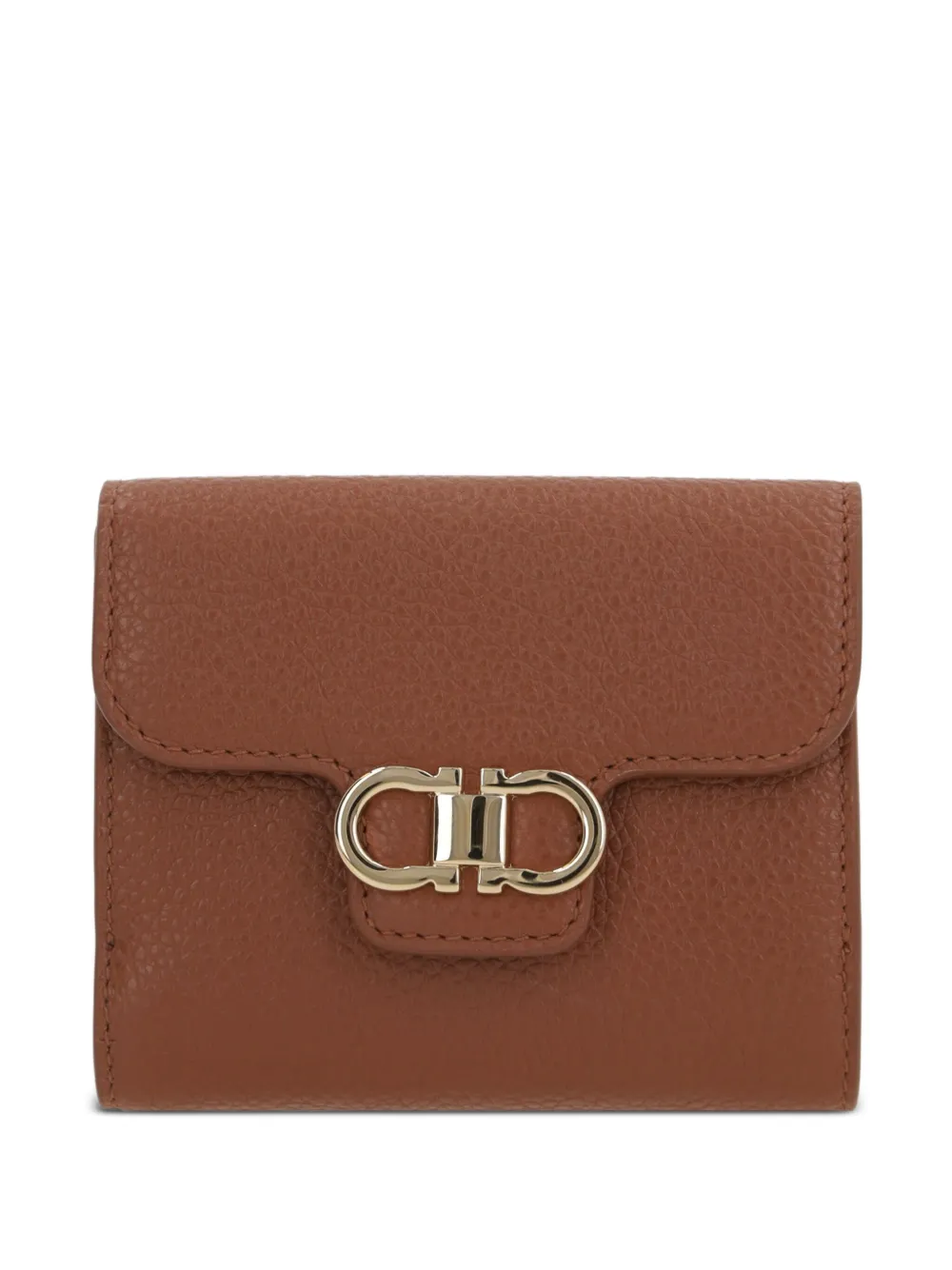 

Кошелек с пряжкой Gancini Ferragamo, коричневый
