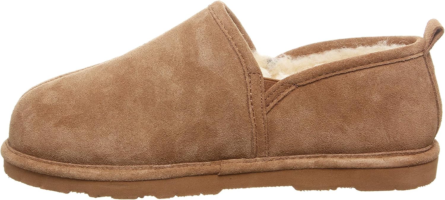 Мужские удобные тапочки Bear Paws из овечьей кожи с поддерживающим замшевым верхом - Maddox Bearpaw, Hickory Ii — фото 4