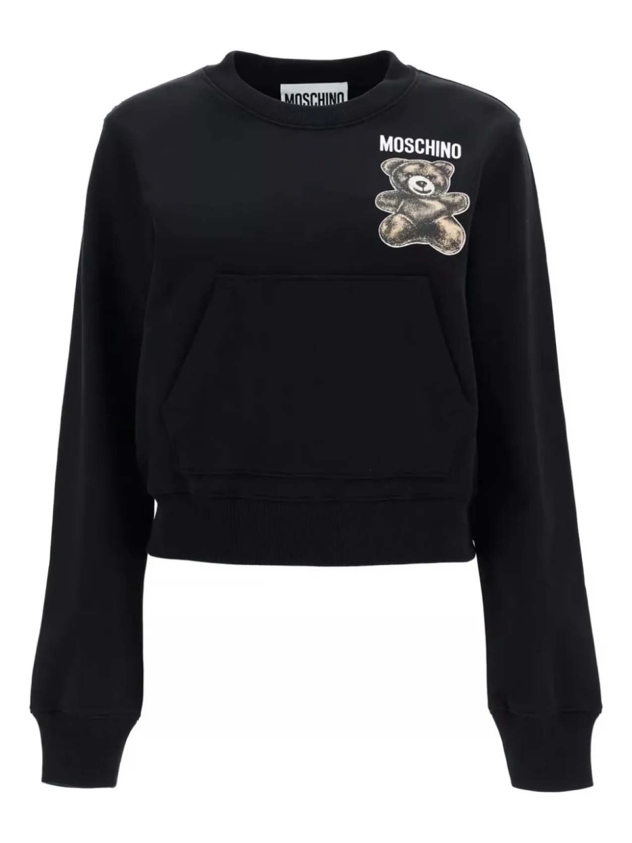 

Толстовка с плюшевым мишкой Moschino, черный