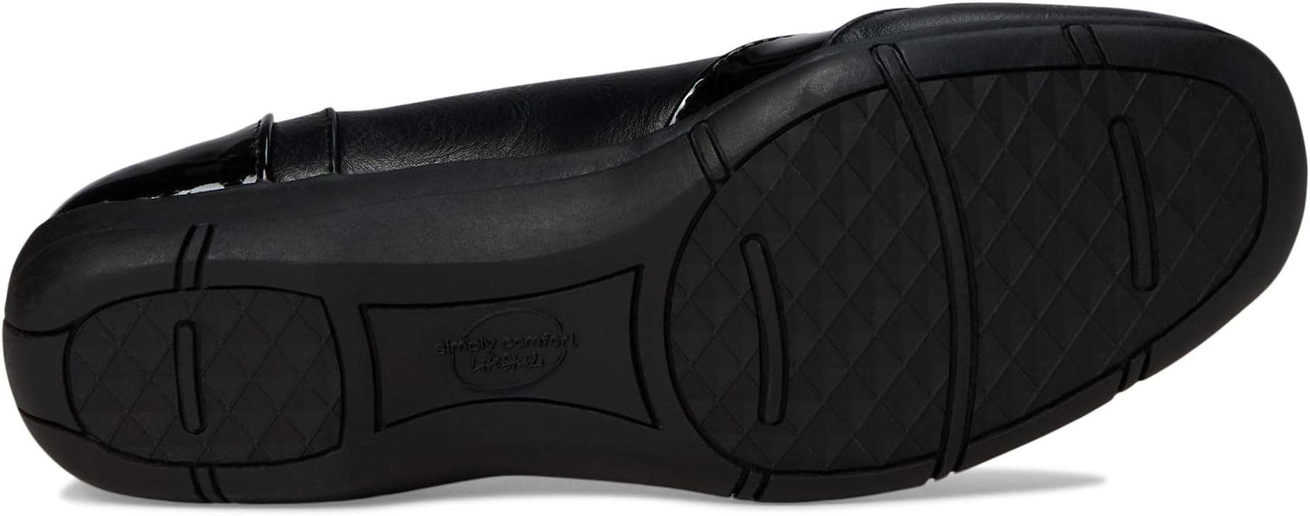 Балетки LifeStride Daydream Skimmers, цвет Black Faux Leather — фото 3