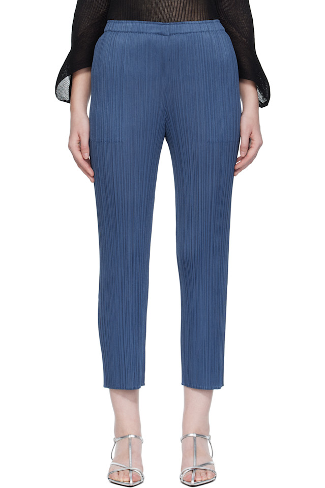 

Pleats Please Issey Miyake Темно-Синие брюки-абажуры