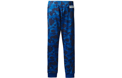 Штаны xa bathing ape adicolor спортивные штаны Adidas, синий — фото 2