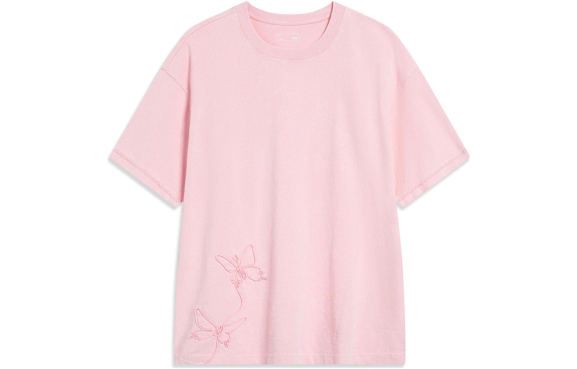 

LINING Футболка Unisex Sports Life Collection New Coral Pink, Розовый, LINING Футболка Unisex Sports Life Collection New Coral Pink