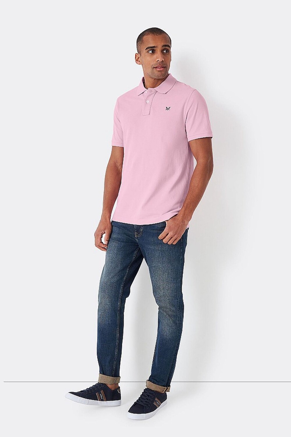 

Одежда для экипажа хлопковая пике рубашка поло Crew Clothing Company, розовый