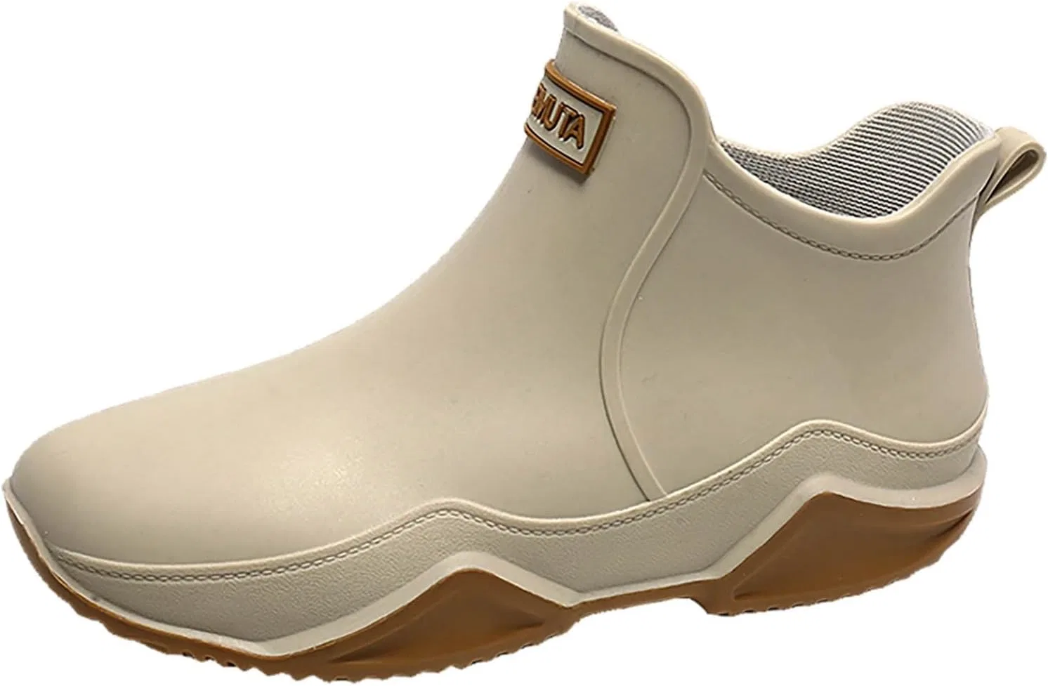 Женские водонепроницаемые резиновые сапоги для работы в промышленности, универсальная обувь для воды, толстая подошва, удобные, нескользящие, подходят как для мужчин, так и для женщин Generisch, Weiß