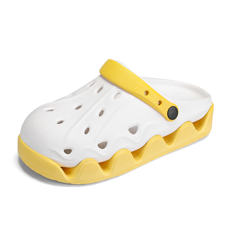 OUBT Вейв платформа дизайн клоги унисекс белый желтый, цвет White Yellow — фото 4