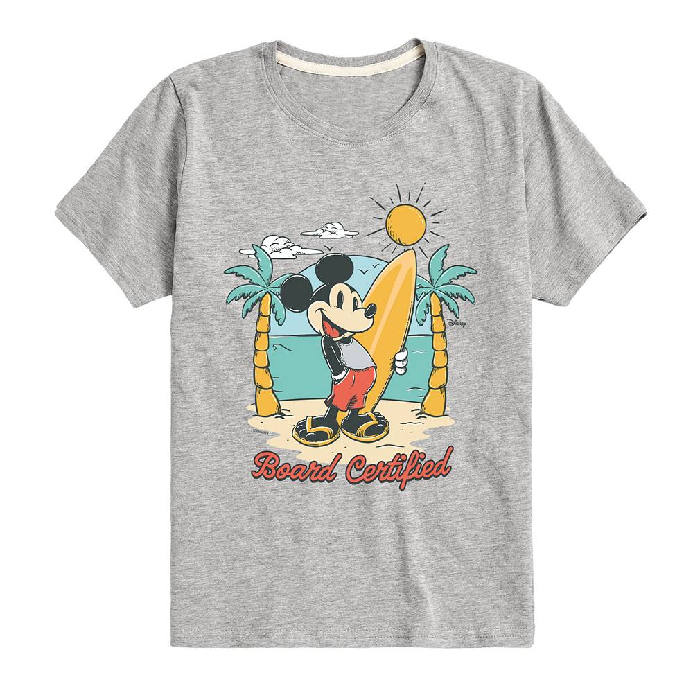 

Сертифицированная футболка с рисунком Disney's Mickey Mouse для мальчиков 8–20 лет, цвет Heather Gray